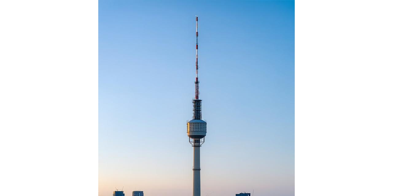 Torre di telecomunicazioni con skyline di Milano